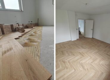 Stabparkett Eiche massiv